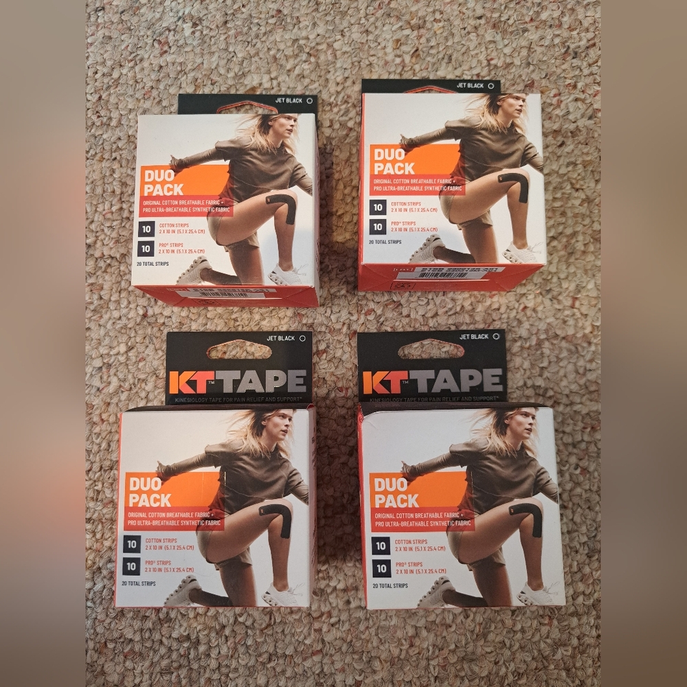 KT Tape Duo Pack in Black and Orange
